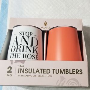 Manna 2-pack insulated tumblers New in box!